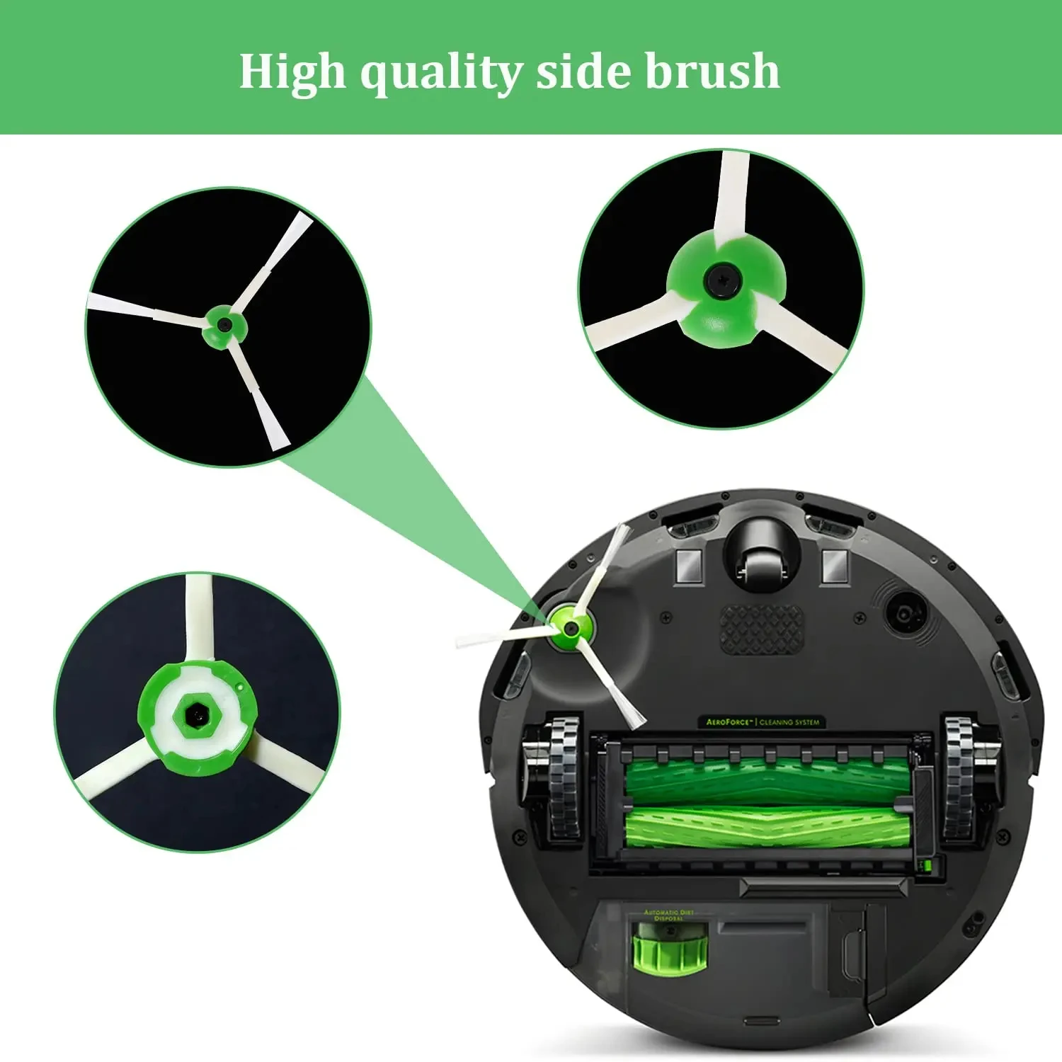 Description Picture 2 of itemHepa Filter Side Brush For iRobot Roomba I7 I7+ I6 I8 I3 E5 E7 E&I Series Vacuums Cleaner Dust Bag Replacement Parts