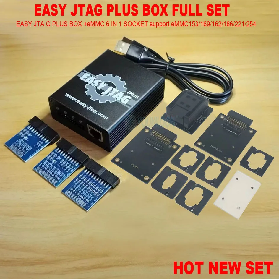 2026 신형 오리지널 Z3X EasyJtag Plus 박스 세트/EASY JTAG PLUS BOX (EMMC 6 IN 1 ISP 어댑터 소켓 포함)