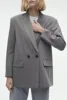 PB&ZASpring/Summer 2023 New Commuting Loose Leisure Fashion Suit Lapel Loose Double Breasted Blazer 5