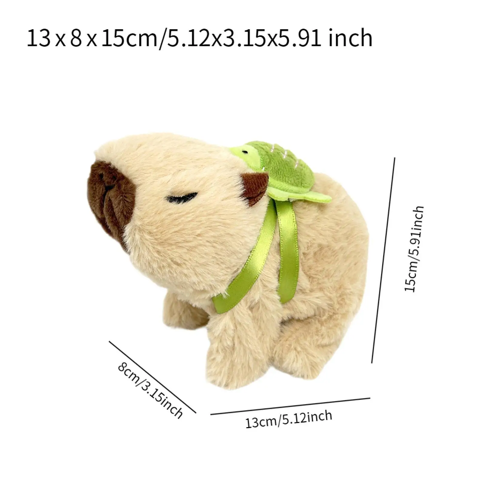 Electric Figurine Stuffed Animals with Turtle Backpack for Holiday Bedtime