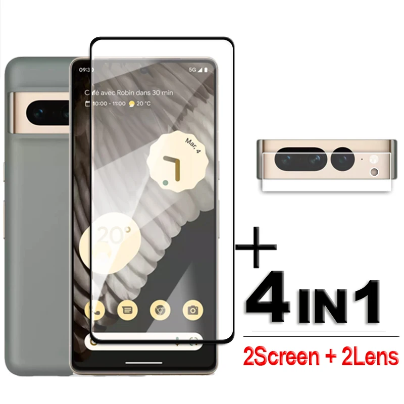 

For Google Pixel 7 Pro Tempered Glass 3D Full Curved Cover Screen Protector Pixel 7 6 Pro Glass For Google Pixel 7 Pro Lens Film