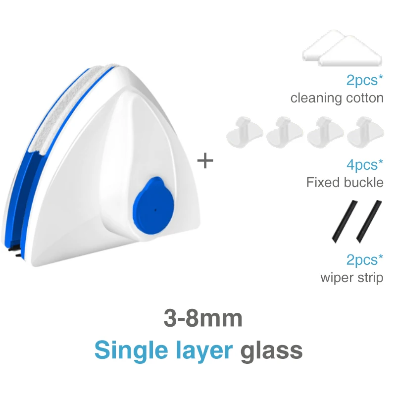 Escova magnética para limpeza de janelas Ferramenta doméstica autolimpante  de dupla face para espessura de vidro de 8 a 15 mm