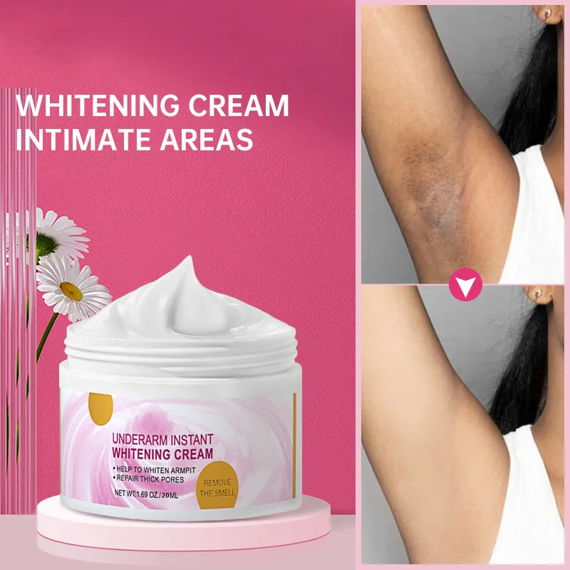 Whitening Cream for Dark Skin Armpit Lightening Intimate Areas Underarm Body Skin Care Private Parts Whiten Cream Beauty Health whitening cream for dark skin armpit thigh inner joint lightening intimate area underarm body care private parts brighten lotion