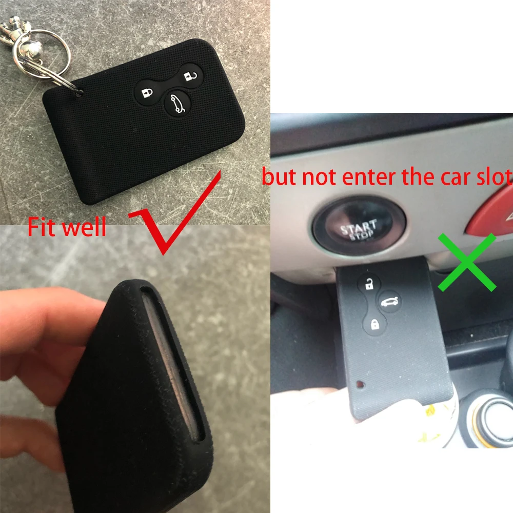 Key Holder For Renault Scenic Clio Logan Megane 2 3 Koleos 3 Button Car Key Cover Case key case