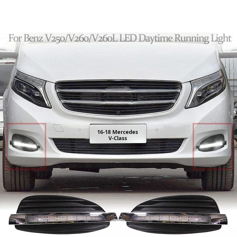 

Applicable To 16-18 Mercedes Benz V-class V260/v250/260l Daytime Running Light Turning Yellow Light Flowing Fog Light Headlight