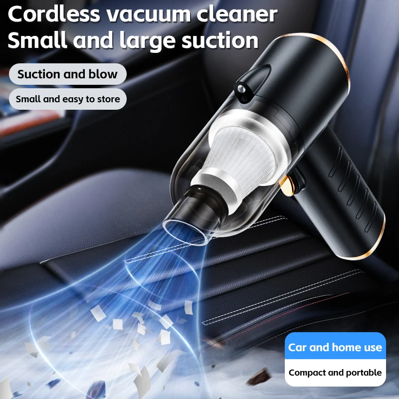Q818 New Model Hot Sale Small Portable Wireless Vacuum Cleaner With Lighting High Power Car Home Dual-purpose Vacuum Cleaner
