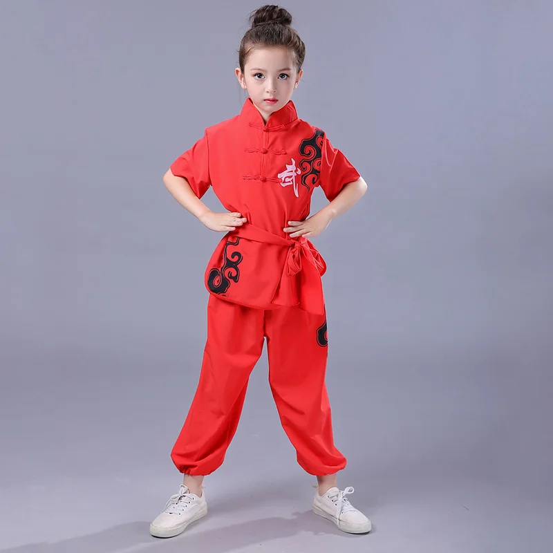 Children Adult Chinese Traditional Wushu Uniform Kids Kung Fu Clothes Martial Arts Suit Outfit Changquan Costume for Girl Boy