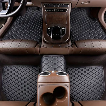 5pcs Universal Leather Floor Mats 1