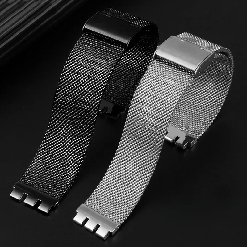 Elegant Stainless Steel Milanese Watch Strap - Adjustable Metal Sport Wristband