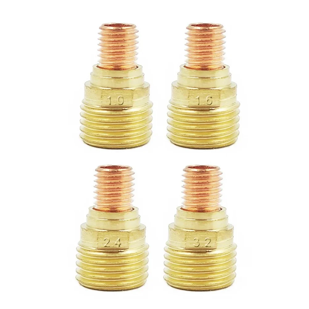 

Brass Collet Body Stubby Gas Lens Connector for Tig For WP9 WP20 WP25 45V42 45V43 45V44 45V45 Easy to Assemble
