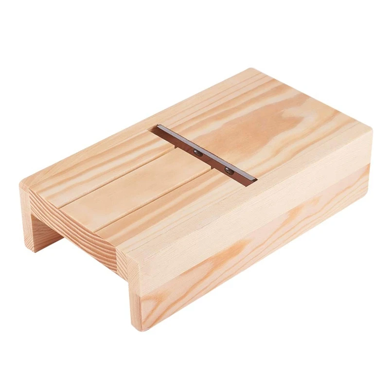 Soap Cutter Multi-functional Soaps Cutter Drawer Box Wooden Adjustable Soap Beveler Planer