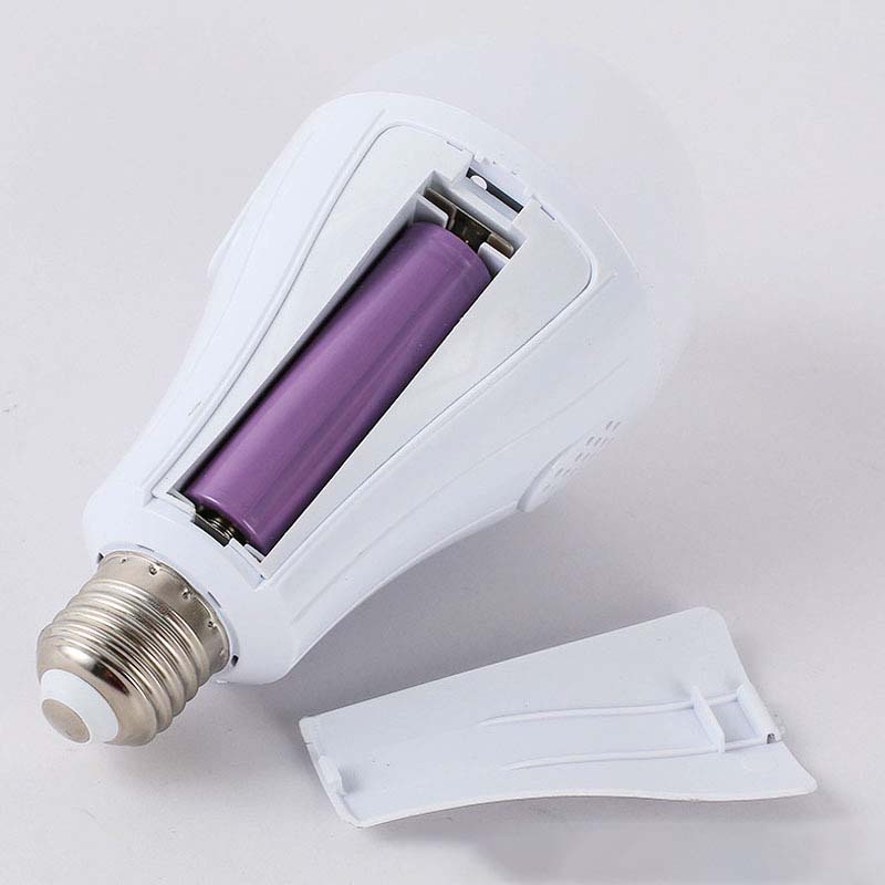 18650 Lithium Battery Led Bulb Detachable Dual Battery E27 Emergency Light Ic Cross Current Drive 2835 Chip Led Lamp Led Bulb