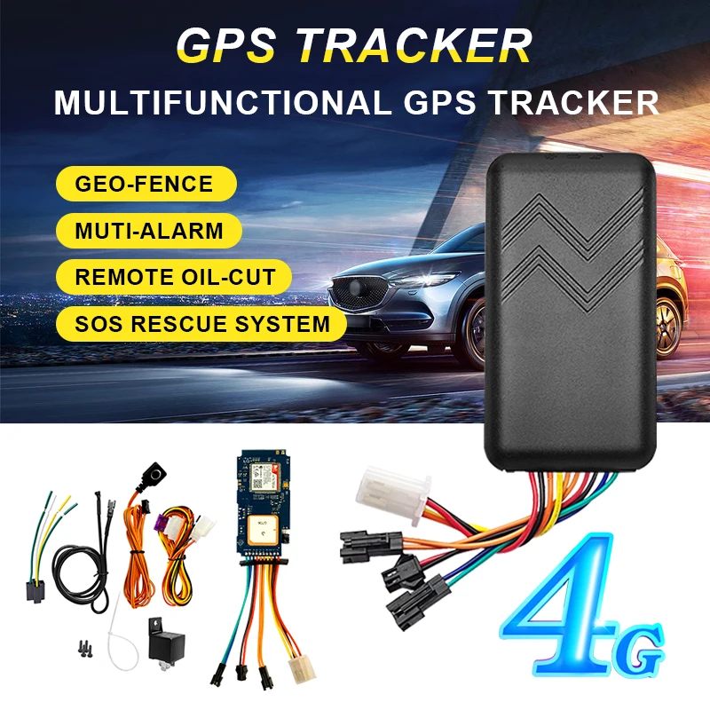 Rastreador Veiculo GPS Para Auto 10-40V Cut Off Fuel Mini 4G GPS Tracker For Car Vibrate ACC On/OFF Alerts Geofence alarm