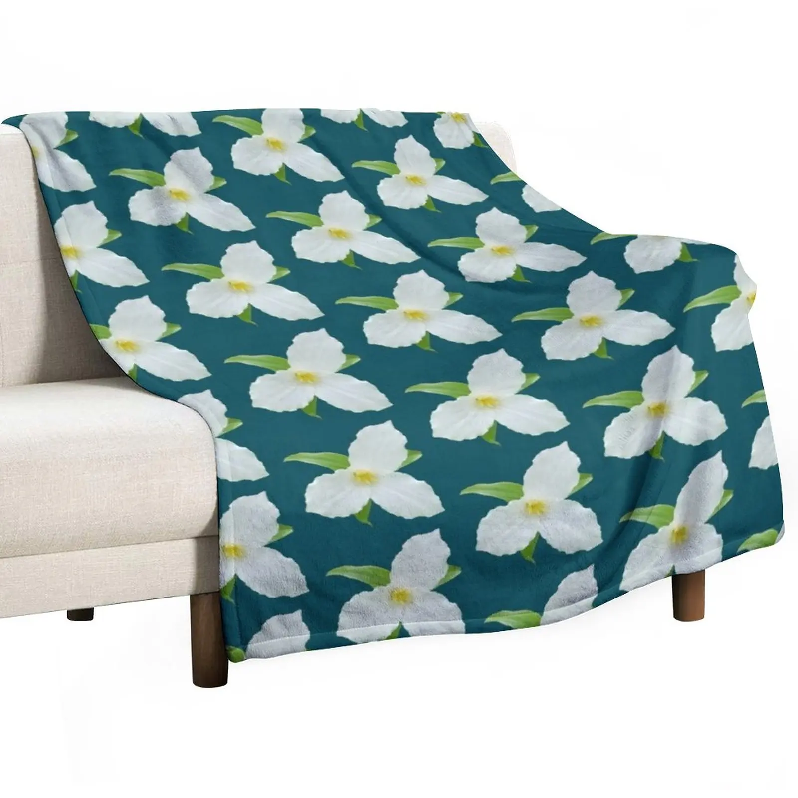 

Spring Trillium Throw Blanket Thermal Hair Weighted Blankets
