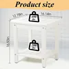 Shower Chair, HDPE Shower Bench for Inside Shower to Sit On It, Shower Stool with Storage Shelf 2-Tier Spa Stool for Elderly 2