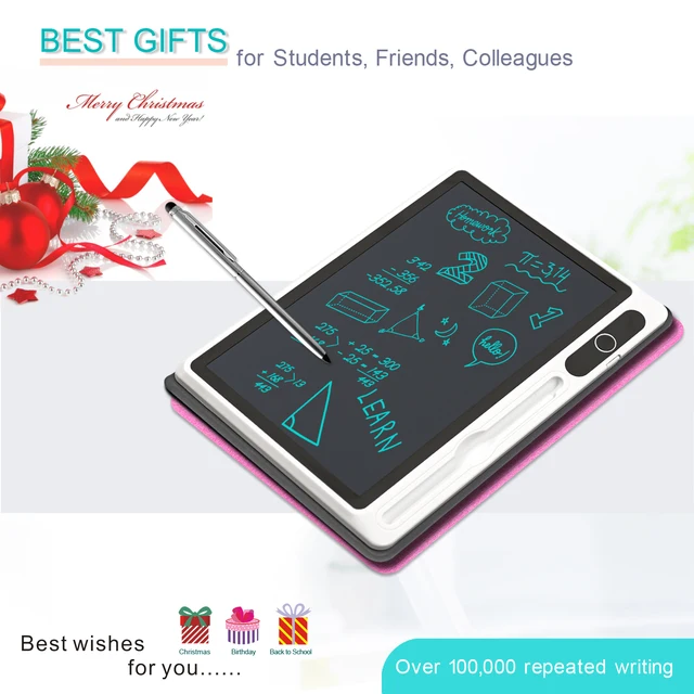 9.3 inch LCD Note Book with leather protective case Drawing Board  writing tablet Doodle Board,Christmas gifts School or Office 6
