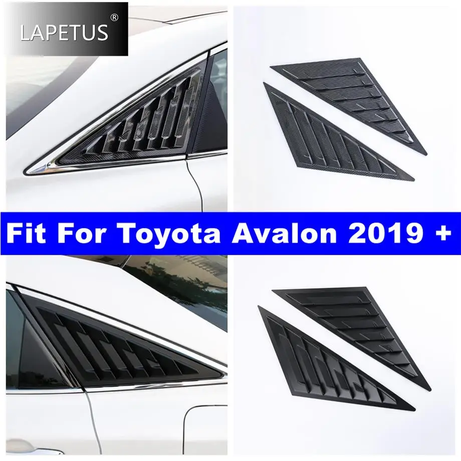 

Car Rear Window Blinds Side Tuyere Louvers Vent Rear Window Louver Cover Trim For Toyota Avalon 2019 - 2023 Black / Carbon Fiber