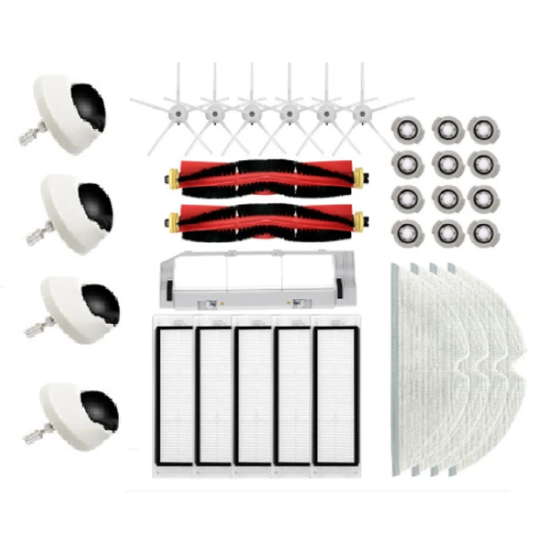 

Запчасти для пылесоса Roborock S50 T7pro T6 P5 S5, фильтр НЕРА, насадка на швабру