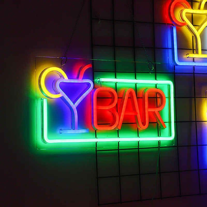 Insegna Neon Birra LED - Decorazione Per Bar Casa Con Alimentazione USB/Batterie - Foto 2