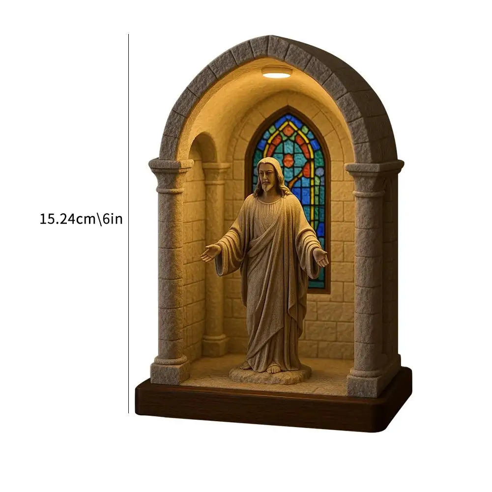 Jesus & Virgin Mary Statue 6