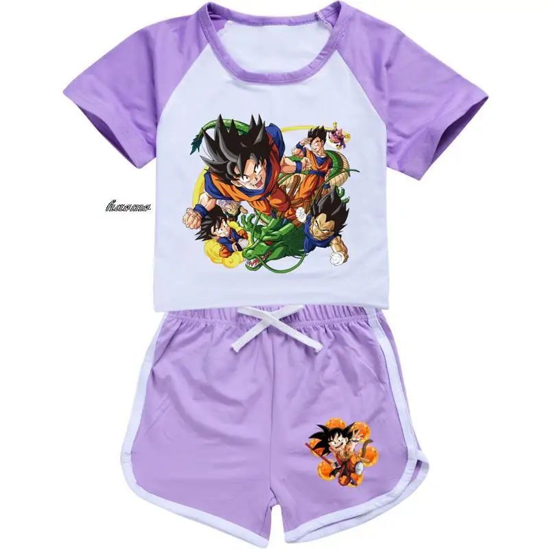 Pyjamas Enfant Dragon Ball Z Goku T-Shirt et Pantalons Coton