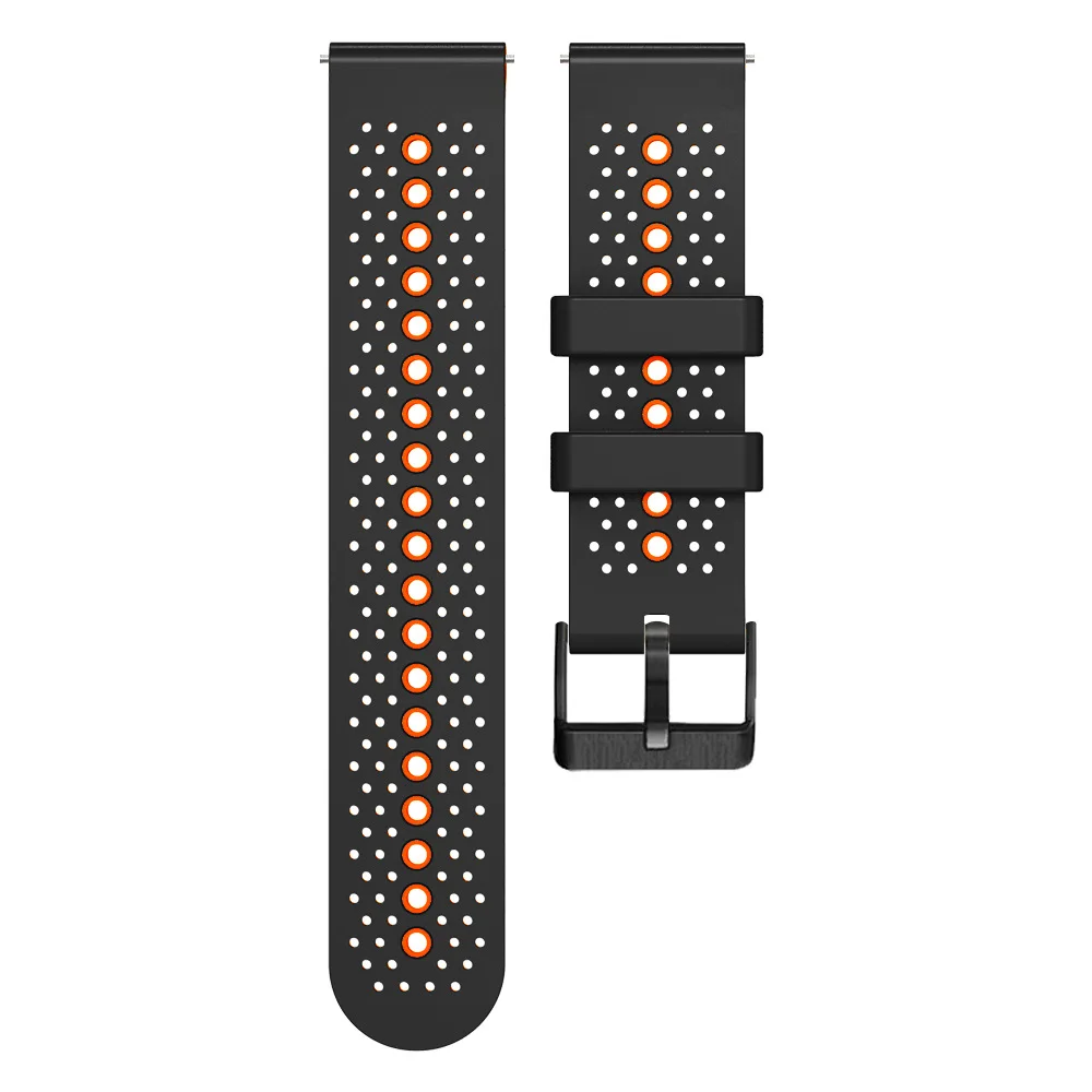 Sport Silicone Watch Strap, 22mm - Universal Fit Replacement Wristband