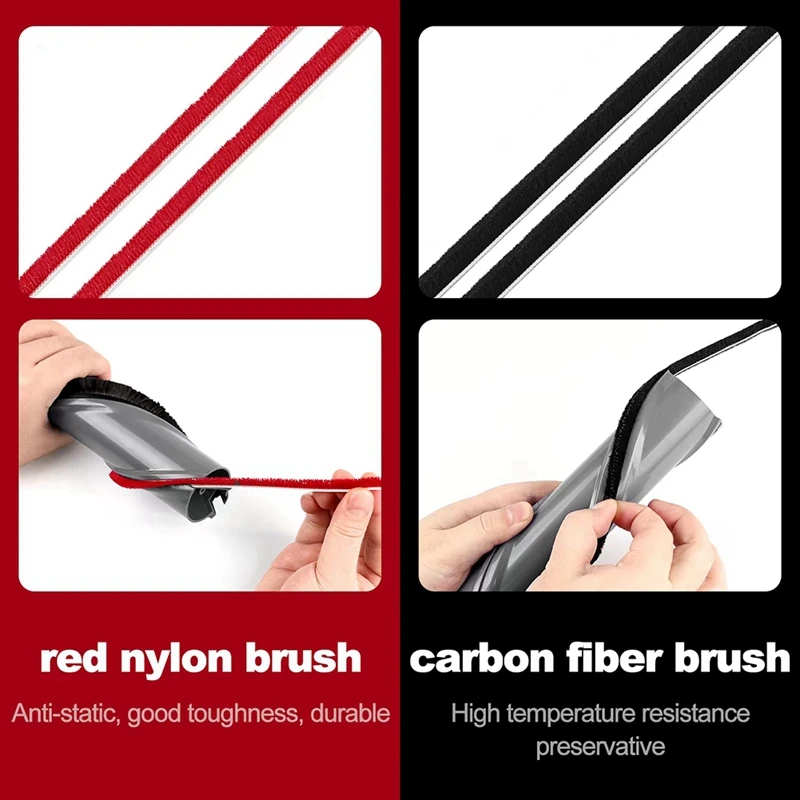 7Pcs Soft Plush Strip for Dyson V7 V8 V10 V11 Vacuum Cleaner Attachments Roller Brush Replacement Parts vacuum cleaner replacement parts