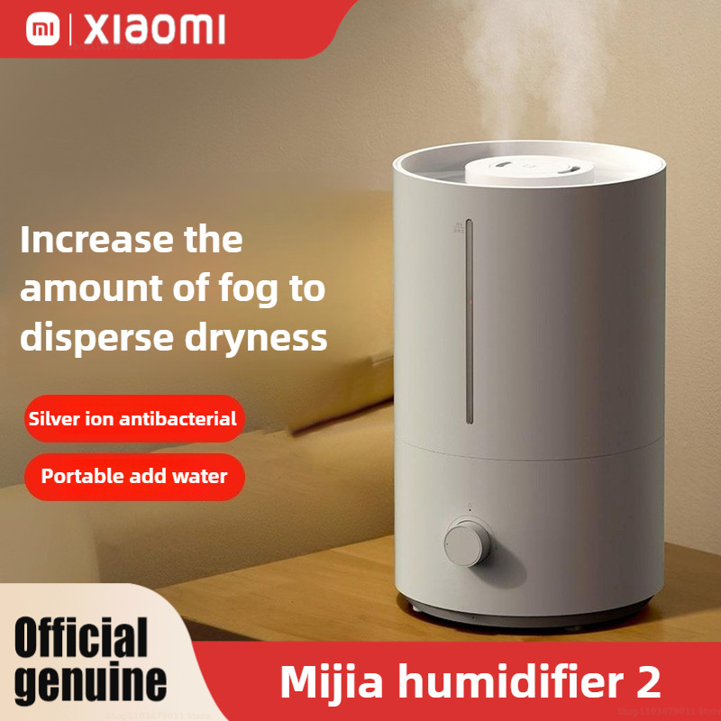 XIAOMI MIJIA  Humidifier 2 Top Fill 4L Supersized Cool Mist Humidifier,30H Runtime,Silver ion antibacterial,For Home, Large Room