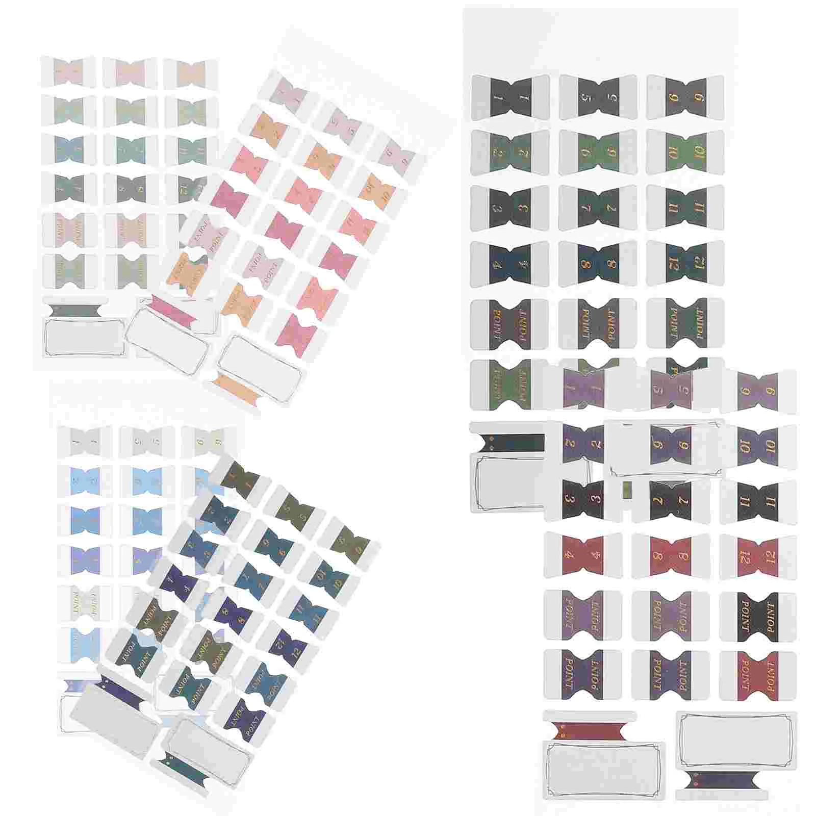 

6 Sheets Monthly Index Post Page Tabs Sticky for Books Calendar Stickers Notebook Binder Paper