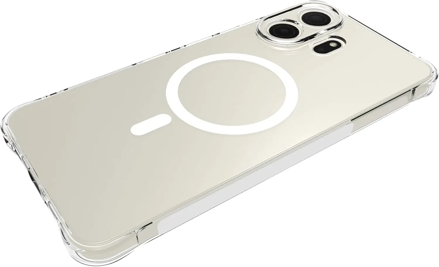Reinforced Corners Shockproof Clear Soft TPU Case for Magnetic Wireless Charging