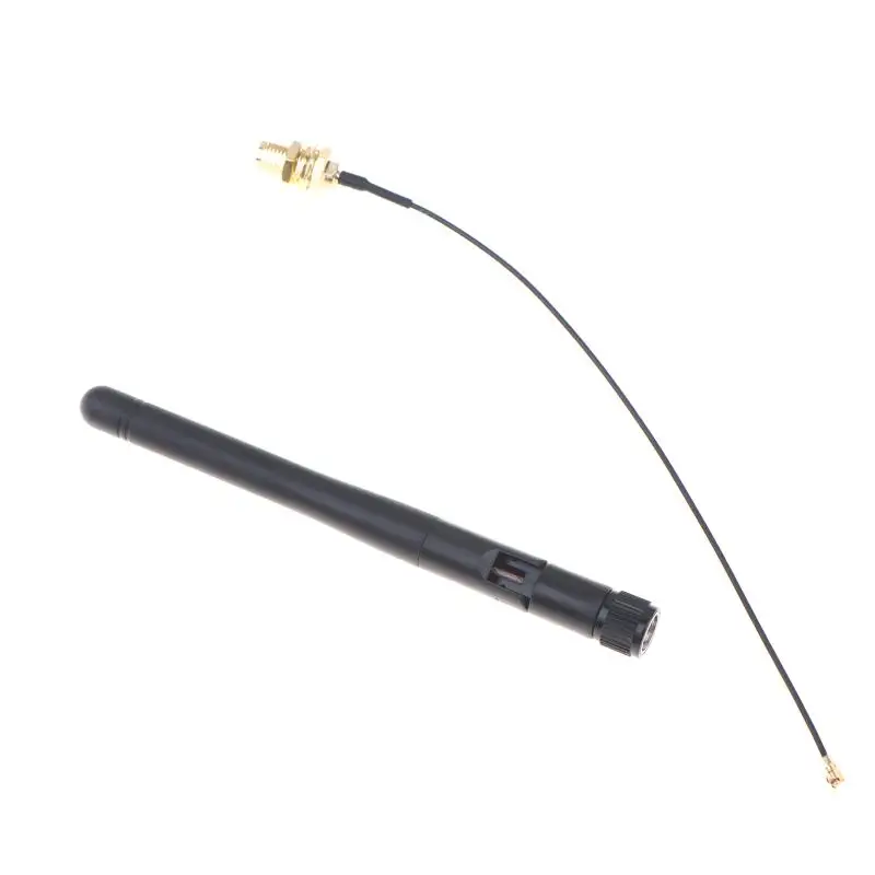 ? 2.4GHz 3dBi WiFi 2.4g 안테나 +15cm 공중 안테나 RP-SMA 남성형 무선 라우터 PCI U.FL IPX - RP SMA 남성형 피그테일 케이블