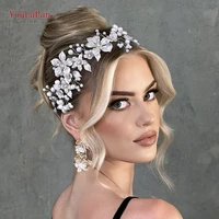 YouLaPan Wedding Hair Accessories Bridal Hair Jewelry Wedding Hair Tiara Bride Headdress Bridal Hairband Wedding Headwear HP749