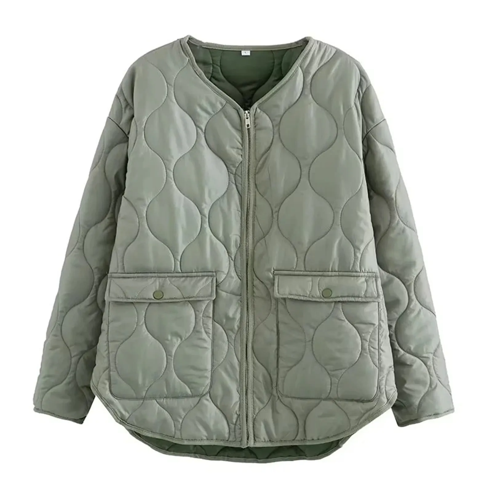 

Vintage Loose Parka Women Overcoat Autumn Winter Warm Streetwear Casual Single Breasted Windproof Down Jacket Coat Lady Outwear