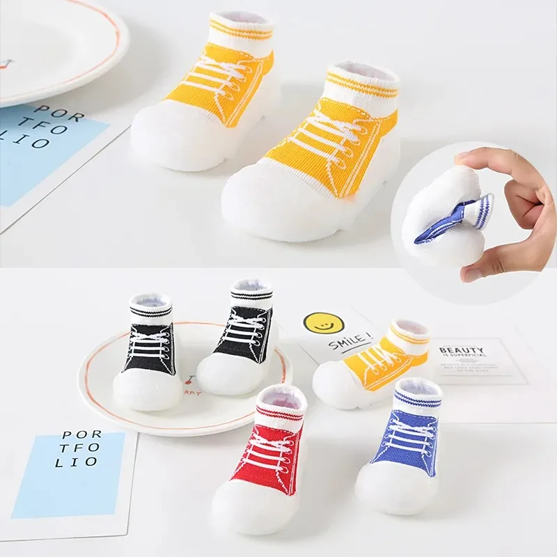 Fashion New Baby Girl Shoes Baby Socks Shoes Unisex Toddler Shoes Newborn Infant Soft Bottom Baby Boy Floor Shoes Child Gifts