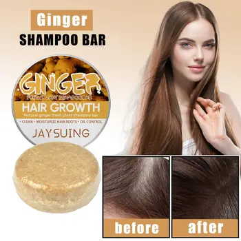 Shampoo allo zenzero naturale Sapone Shampoo allo zenzero anti-perdita di capelli Sapone Shampoo allo zenzero organico naturale Bar Promuove la crescita dei capelli Barra di sapone