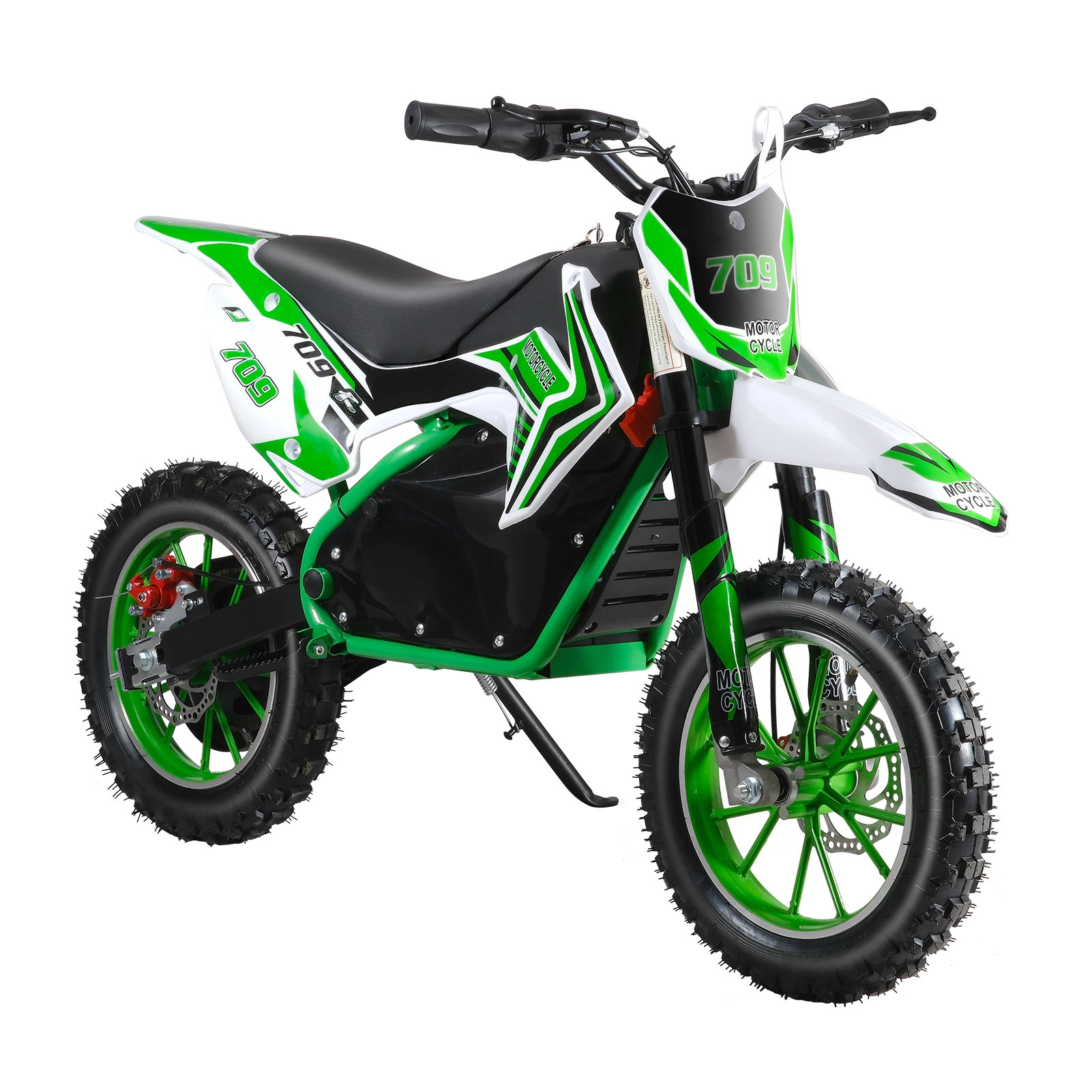 Dirt Bike, Rocket Electric Motocross Bike, Off Road Mini Motorcycle, Electric Pocket Motorbike with Mechanical Disc Brakes, 10 I