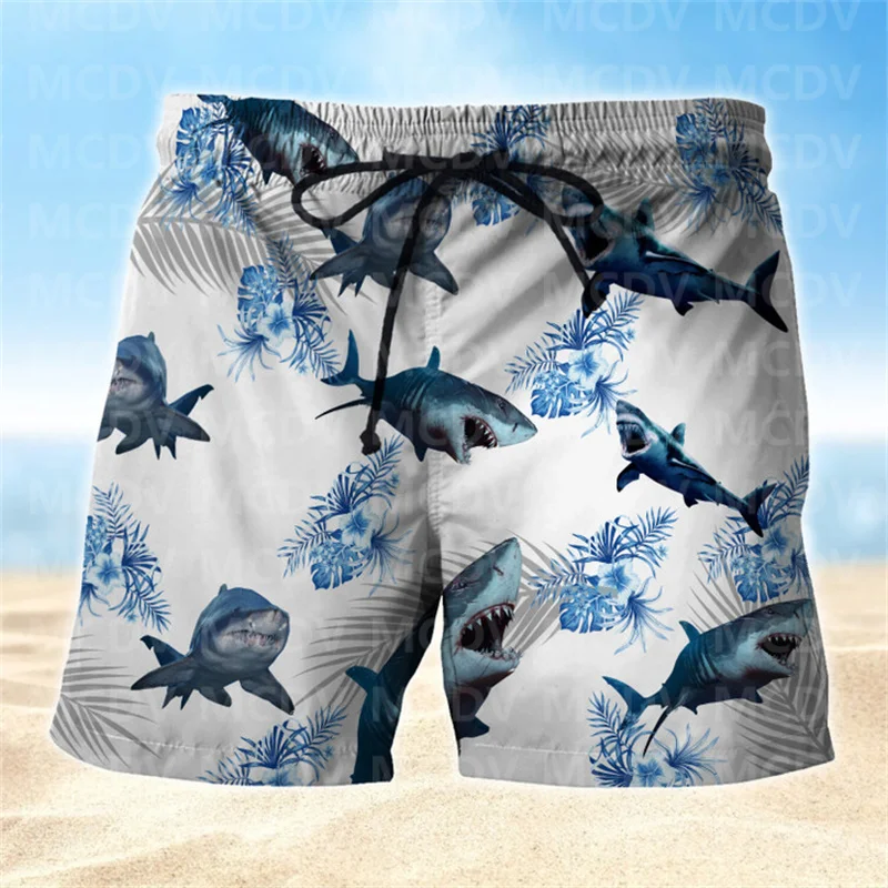 Рисунок 4 - Мужские камуфляжные пляжные шорты Ocean Shark Blue