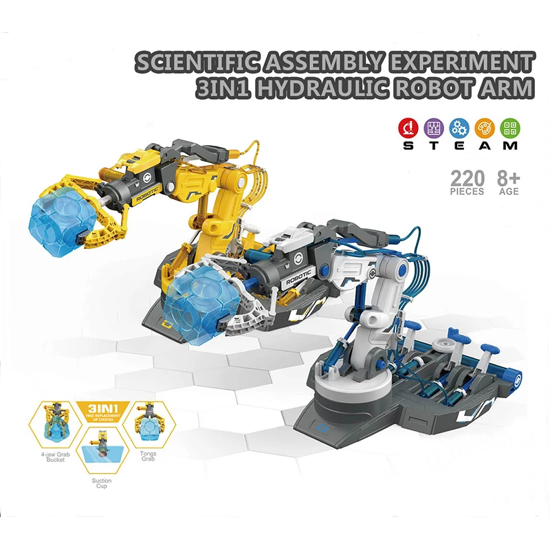 ABS Hydraulic Mechanical Arm Science Toy Set for Kids