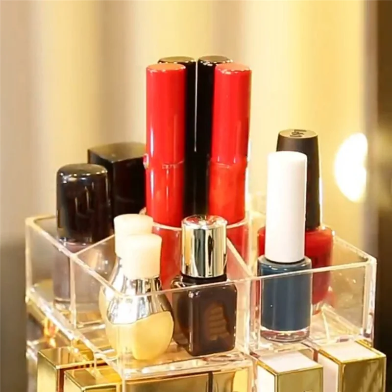 Lipstick Storage Rack Cosmetics Storage Rack Lipstick Display Rack Rotates 360 Degrees Can Store Lipstick Cosmetics, Etc
