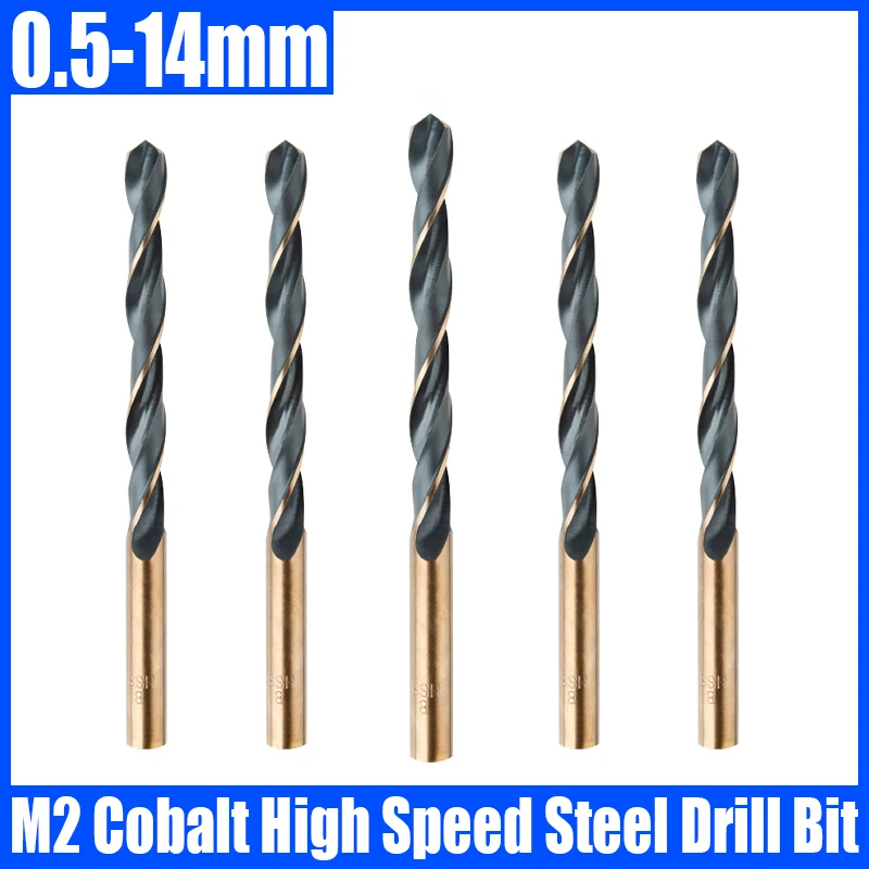 M2 Cobalto Hss Punta Da Trapano Codolo Dritto Twist Drill Bit Hole Cutter Utensili Elettrici Per La Lavorazione Dei Metalli Di Perforazione In Acciaio