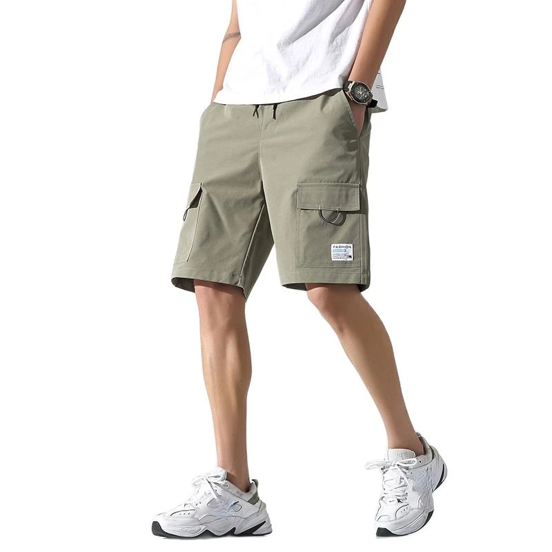 SHiONFA pantalones cortos finos de Color sólido para hombre, deportiva informal de media longitud, paquetes transpirables, para playa, 4XL|Pantalones cortos| - AliExpress