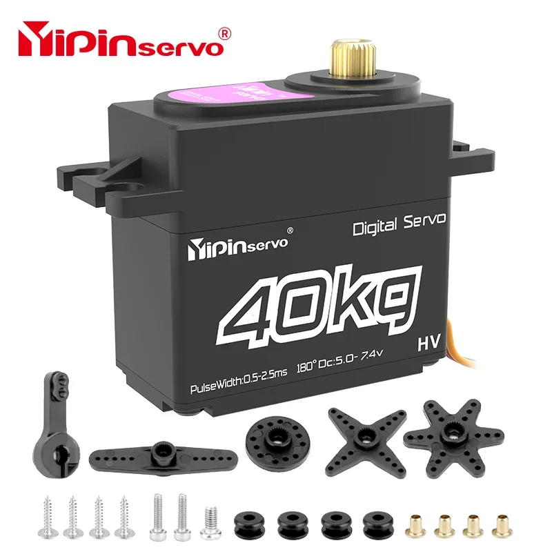 

YIPINservo 40 кг Pwm цифровые сервоприводы с высоким крутящим моментом металлические шестерни сервопривод для rc аксессуары 1/8 1/10 1/12 для автомобилей-роботов с дистанционным управлением