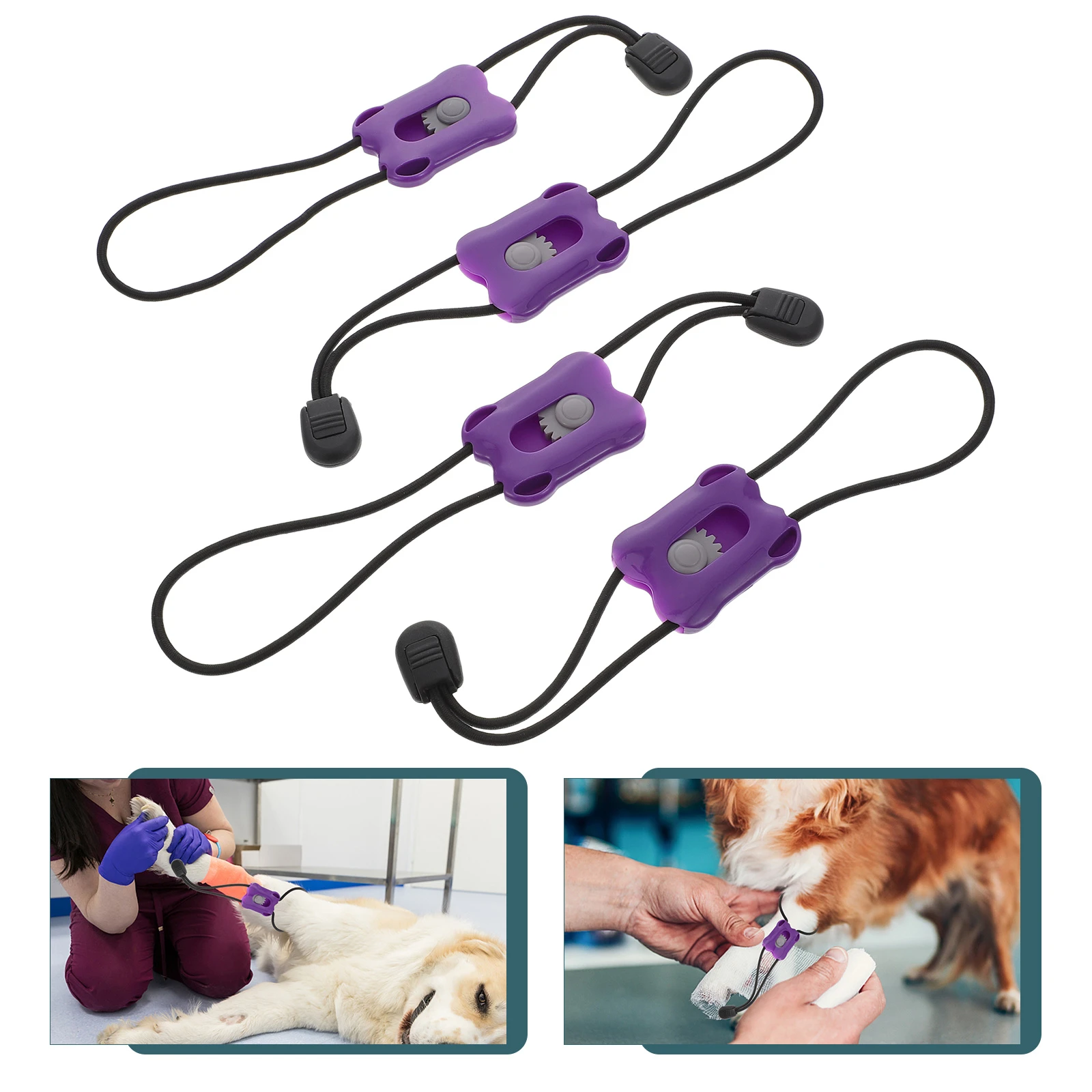 4pcs Professional Animal Tourniquet First aid Quick Slow Release
