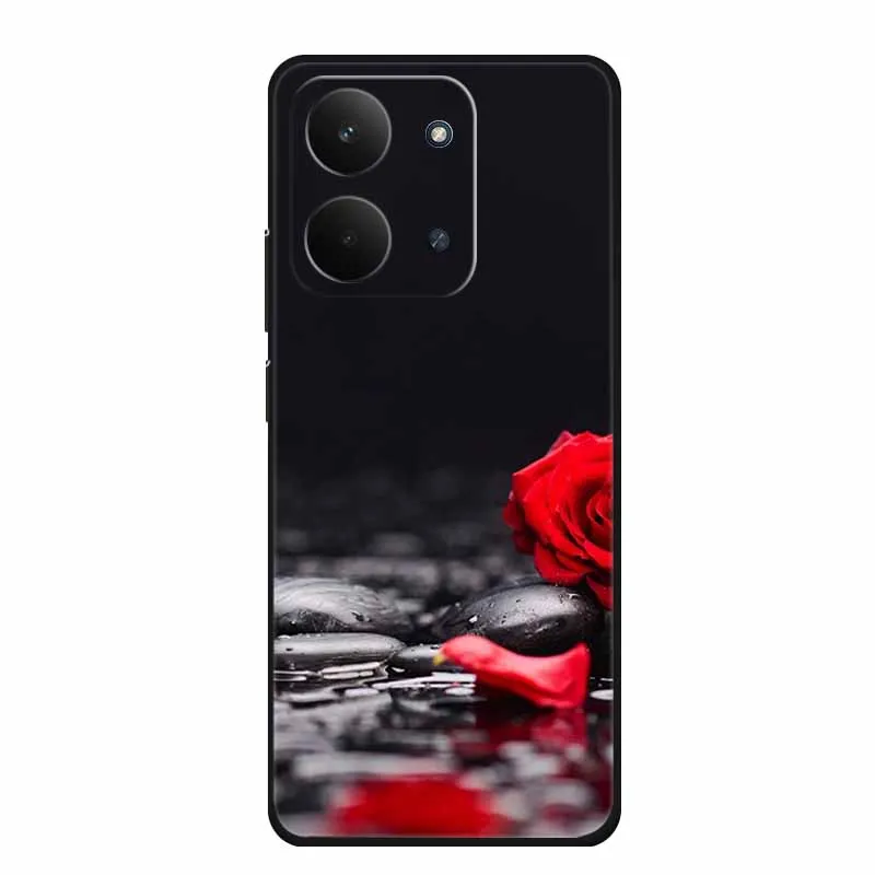 Sleek Black Silicone Soft TPU Phone Case - Protective Back Cover