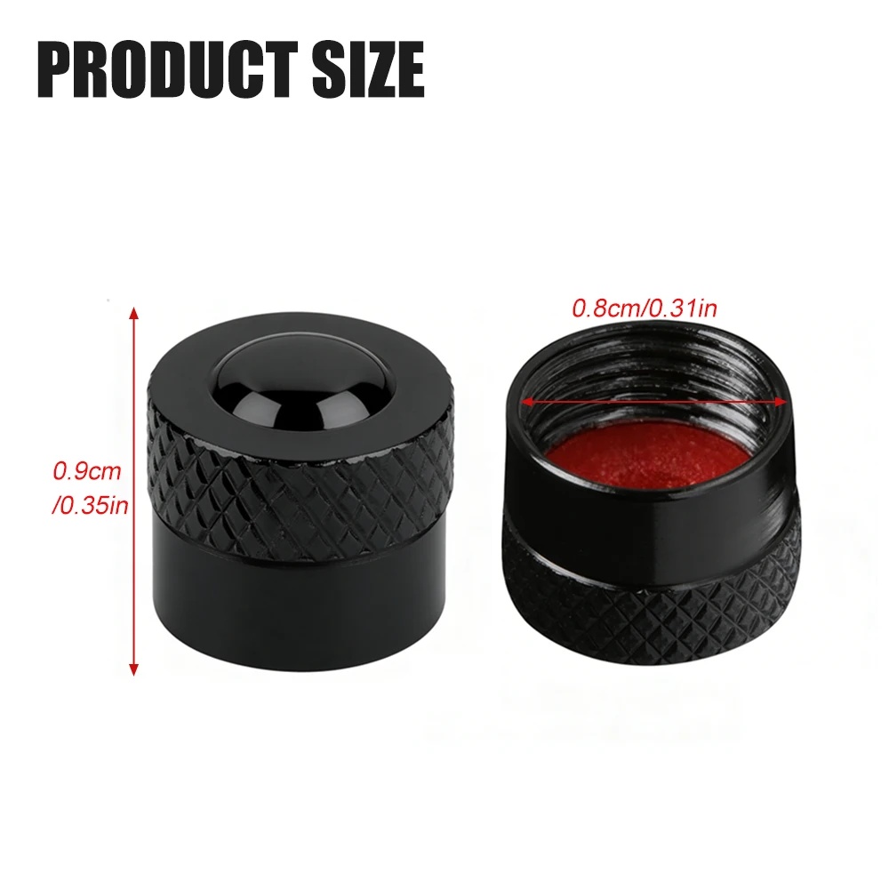 4개의 범용 휠 타이어 밸브 스템 캡(O 고무 링 포함), 자동차, SUV, 자전거용 누출 방지 공기 밸브 커버