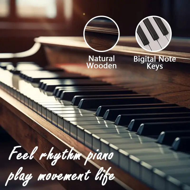 Professional Electronic Piano 88 Heavy Weighted Keys Upright Musical Instrument Electric Digital Piano