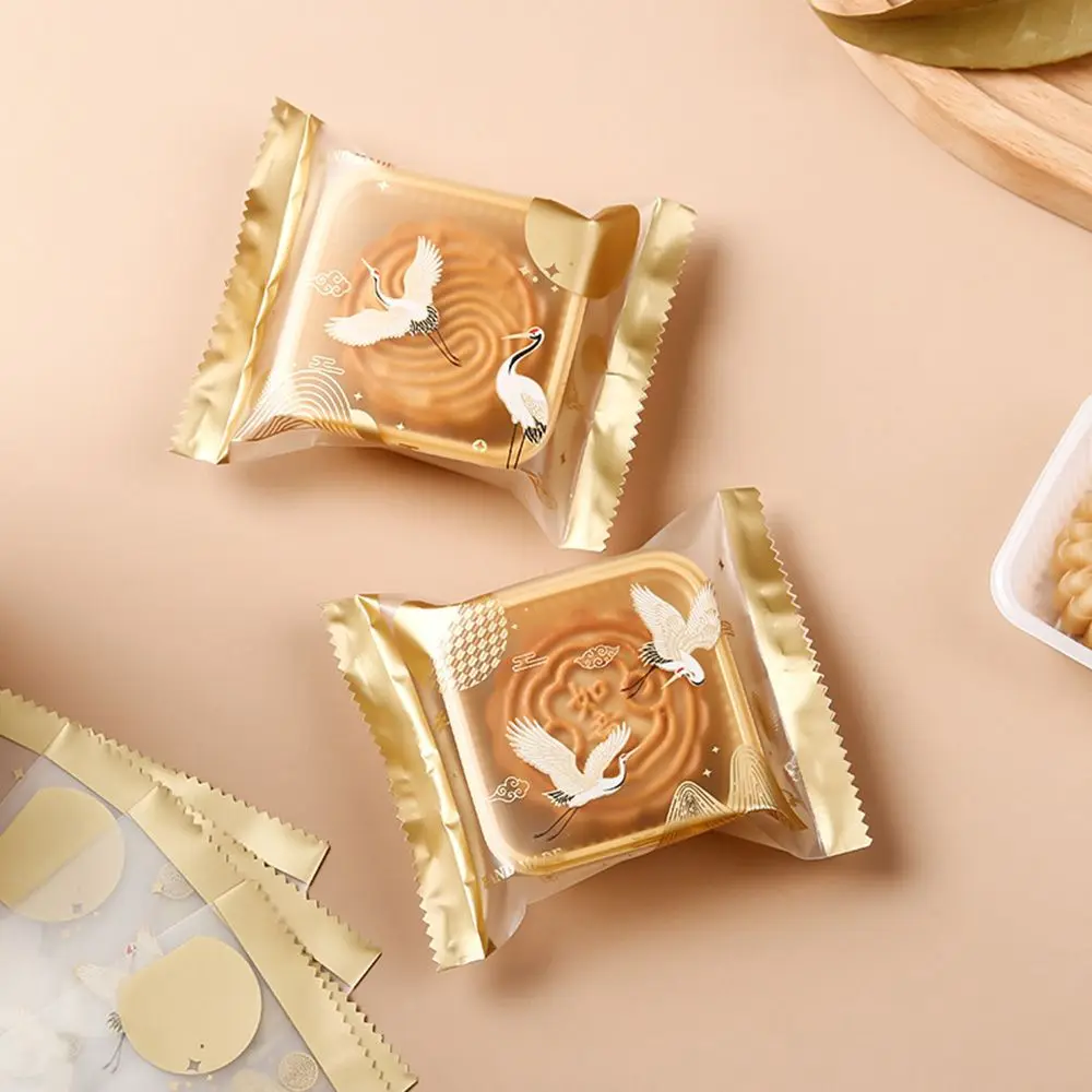 

100Pcs Candy Cookies Packaging Bag Pastry Biscuit DIY Moon Cake Bags Mooncake Container Cookie Candy Bag Party Supplies