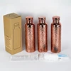 800ML Electroplated Copper Water Bottle​ ​One-Click Open Lid​ Anti-Slip​ ​Hammer Pattern Bottle​ Sports Water Bottle 2