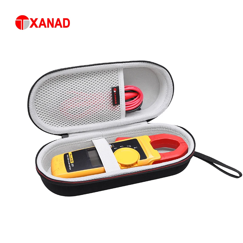 XANAD EVA Hard Case for Fluke 323/324/325/374FC AMZN/374FC 600AC/DC Clamp Meter Clamp Multimeter AC DC TRMS Carrying Storage Bag