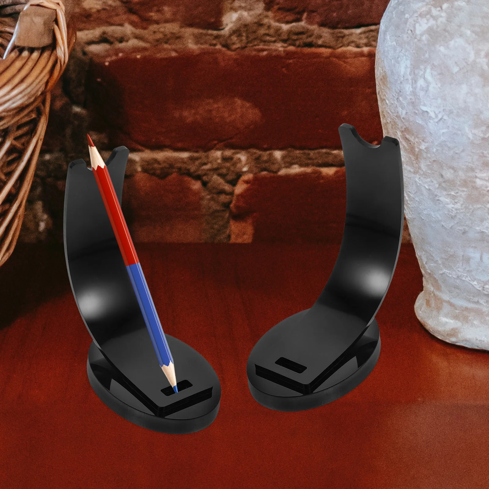 

2 шт., вертикальный акриловый держатель для ручек